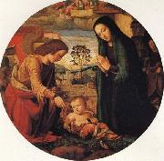 ALBERTINELLI Mariotto The Adoration of the Child with an Angel oil painting picture wholesale